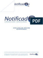 Aviso Legal Del Sitio Web de Notificad@s