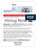 TeleServices Job Flyer 3-2015