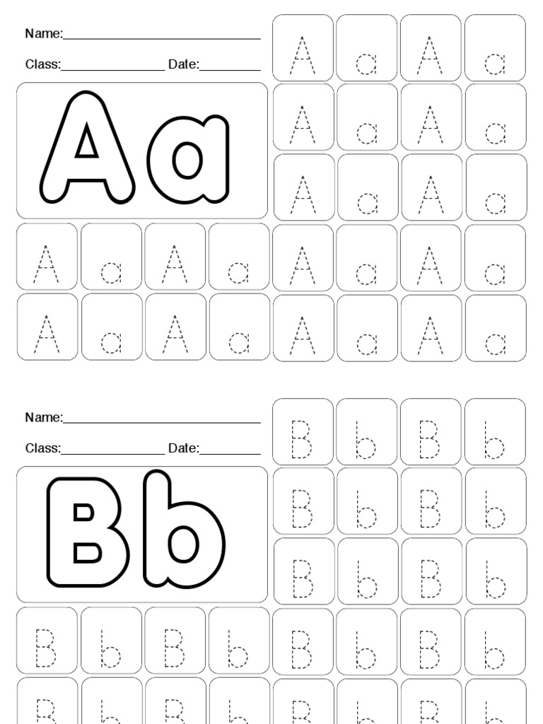 Alphabet Practice Worksheet | PDF