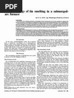 The Metallurgy of Tin Smelting in a SAF