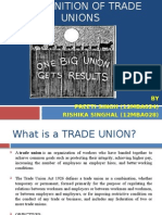 Recognition of Trade Union