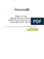 117843407 SACS Public Report on DeKalb County School System 2012 Probation Highlighted