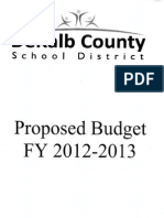 Proposed Budget (2012 2013)