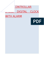 Uc Based Digital Clock With Alarm