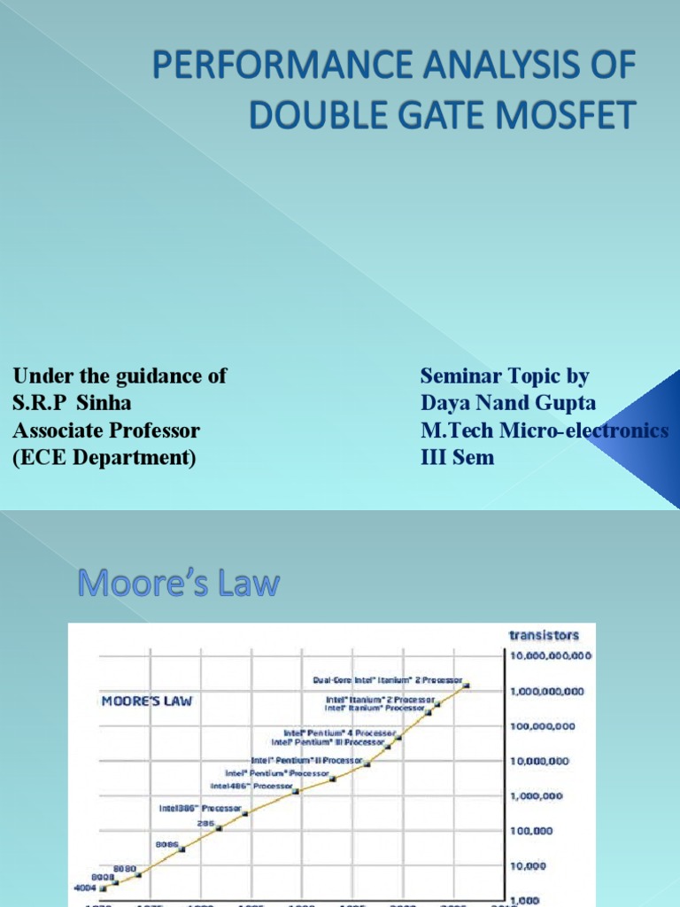 Double Gate Mos | PDF | Field Effect Transistor | Mosfet