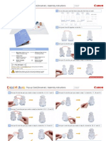 Pop-Up Card (Snowman) : Assembly Instructions: Cut Out The Parts and Fold Them Along The Fold Lines On Each