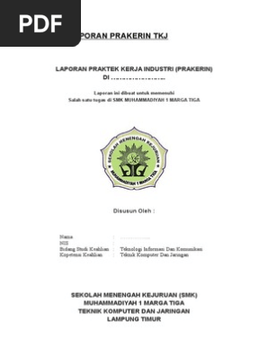 Contoh Laporan Prakerin Tkj Docx