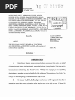 Federal Class Action Voting Complaint