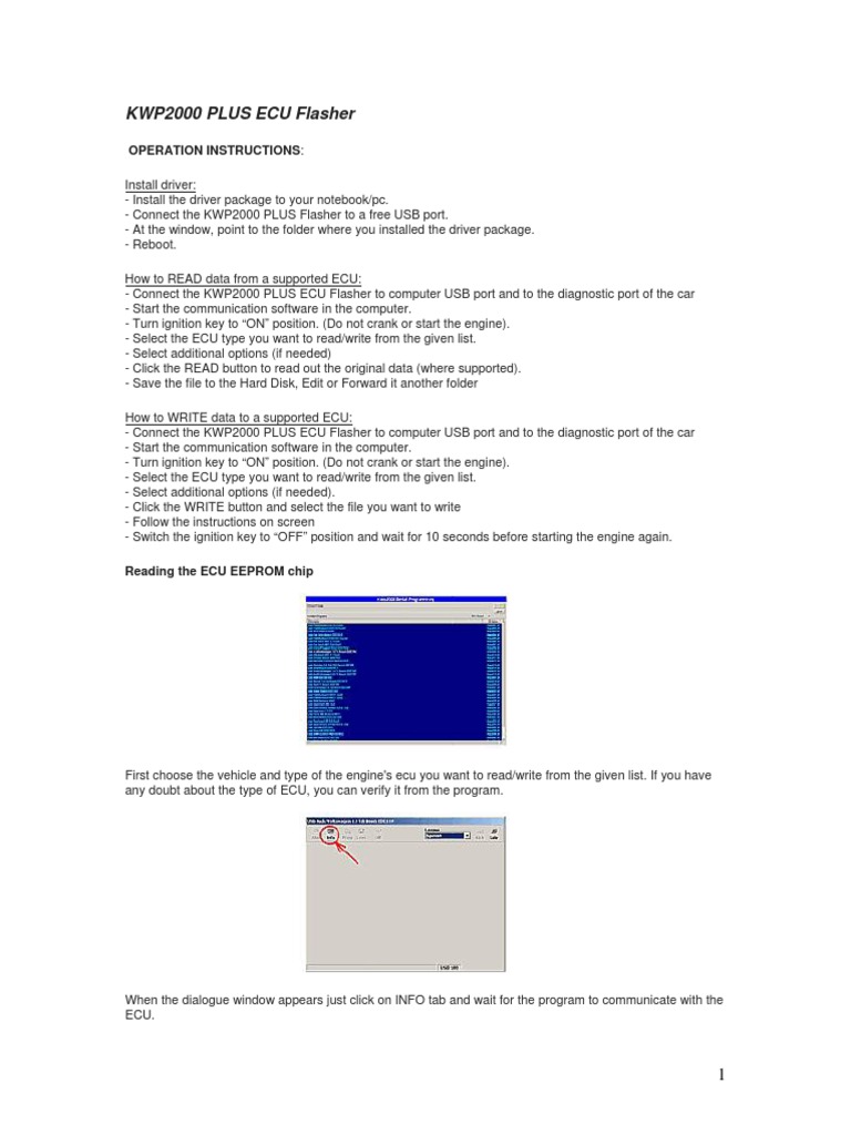 Kwp2000 Plus User Manual | PDF | Device Driver | Computer File