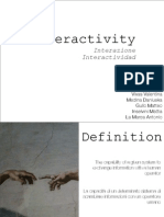 Interactivity: Interazione Interactividad