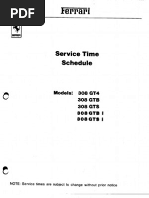 Ferrari 308 GT4 | PDF
