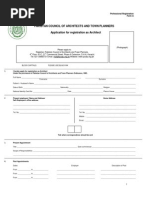 Architects Registration Form PDF