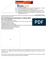 Six Toll Roads Construction in Early 2015_February 24, 2014_Bisnis.com