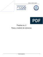 Práctica No 2 Pesos y Medición de Volúmenes PDF