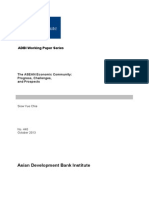 The ASEAN Economic Community- Progress, Challenges, And Prospects