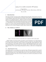 Schlieren imaging of RF plasma temperature distribution