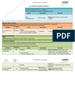 Planificación de aprendizaje