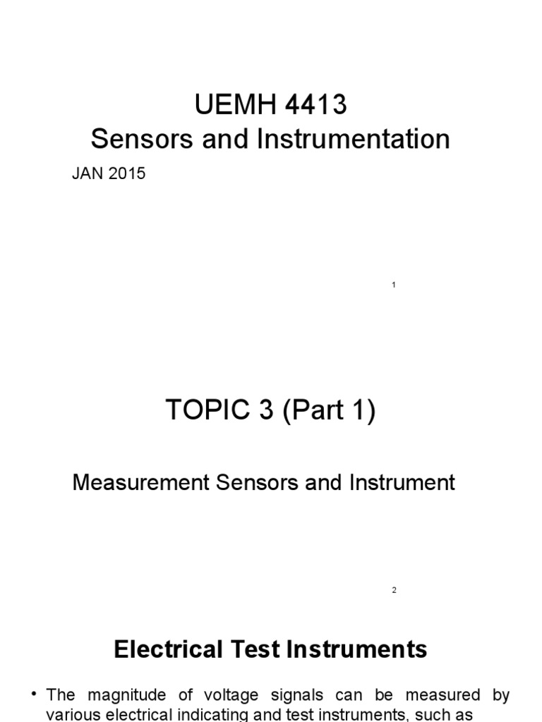 Measurement Sensors and Instrument PDF Inductor Amplifier