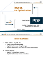 MySQL Advanced Performance Optimization