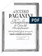 Paganini Nicolo - Centone Di Sonate 6 Sonatas. Scharz-Reigflingen - Guitar Part