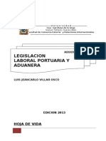 Addenda de Legislacion Laboral Portuaria y Aduanera de Jeancarlo Villar