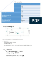 Design Parameters of The Converter