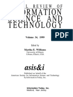 Anual review of information science and technology