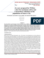 Analysis of A New Proposal For Wimax Installation Sites For Maximum Safety and Minimum Hazardous Radiation On The Population of Sana'A City