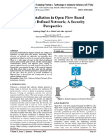 Flow Installation in Open Flow Based Software Defined Network A Security Perspective