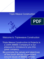 Triple Weave Construction 