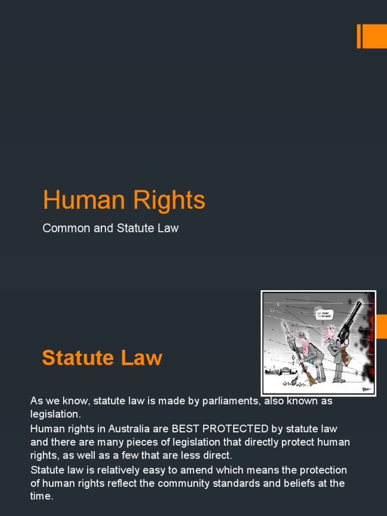 Human Rights in Australia - Common and Statute Law | PDF | Common Law ...