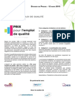 Dossier de Presse Prix Pour L'emploi de Qualité-Mon Asso S'engage-120315