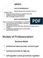 Professionalism: What Is A Professional?