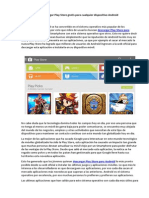 Descargar Play Store Gratis para Cualquier Dispositivo Android PDF