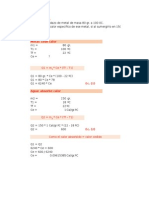 Problema de Determinación Del Calor Especifico de Un Metal