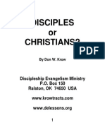 Booklet Disciples or Christians