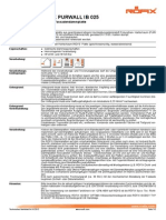 Technisches Merkblatt RÖFIX PURWALL IB 025 PUR PIR-Fassadendämmplatte DC00121 (PIR Renseigné Epbd)