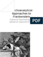 Psychoanalytic Insights into Frankenstein's Creation