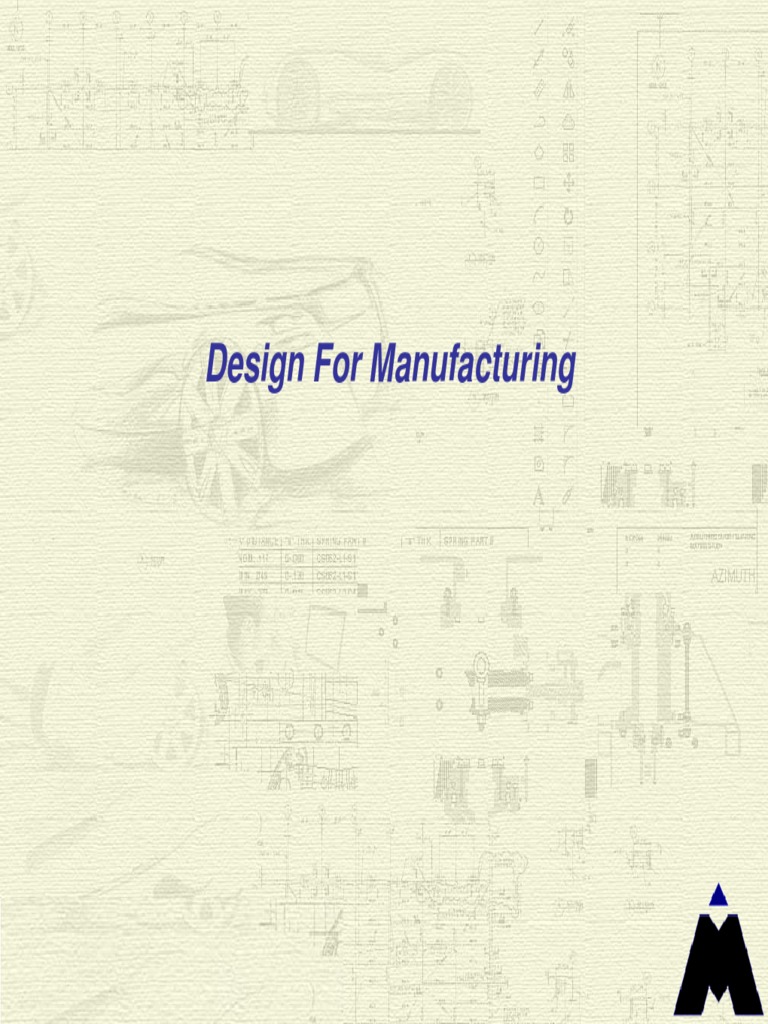 Design for Manufacturing Overview | PDF