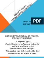 Fischer-Speier Esterification Reaction