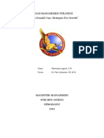 Manajemen Strategi The Mc-Donald Case: Strategies For Growth