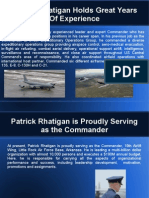 Patrick Rhatigan Holds Great Years of Experience