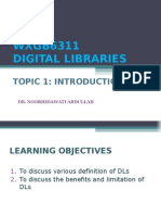 WXGB6311 Digital Libraries: Topic 1: Introduction