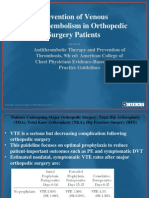 Prevention of Venous Thromboembolism in Orthopedic Surgery Patients