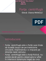 Aplicatii Medicale Pentru Forta Centrifuga