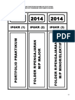 PIPR-34 Label Portfolio & Folder Rancangan Pengajaran