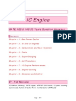 IC Engine IES GATE IAS 20 Years Question and Answers