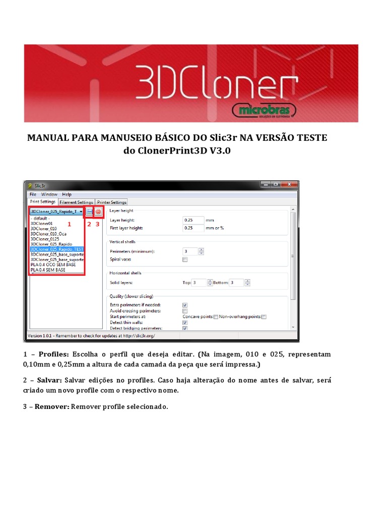 Manual Slic3r | PDF | Science | Tecnologia (geral)
