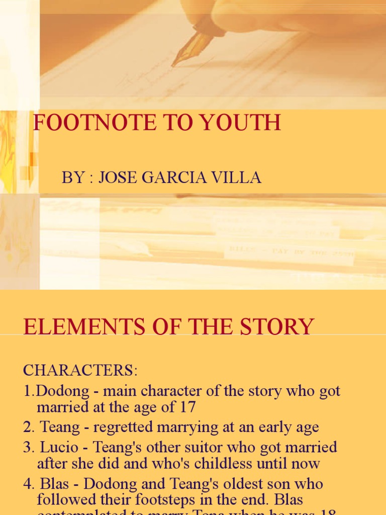Footnote to Youth 2 Poetry Fiction & Literature