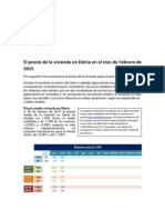 El Precio de La Vivienda en Dénia en El Mes de Febrero de 2015